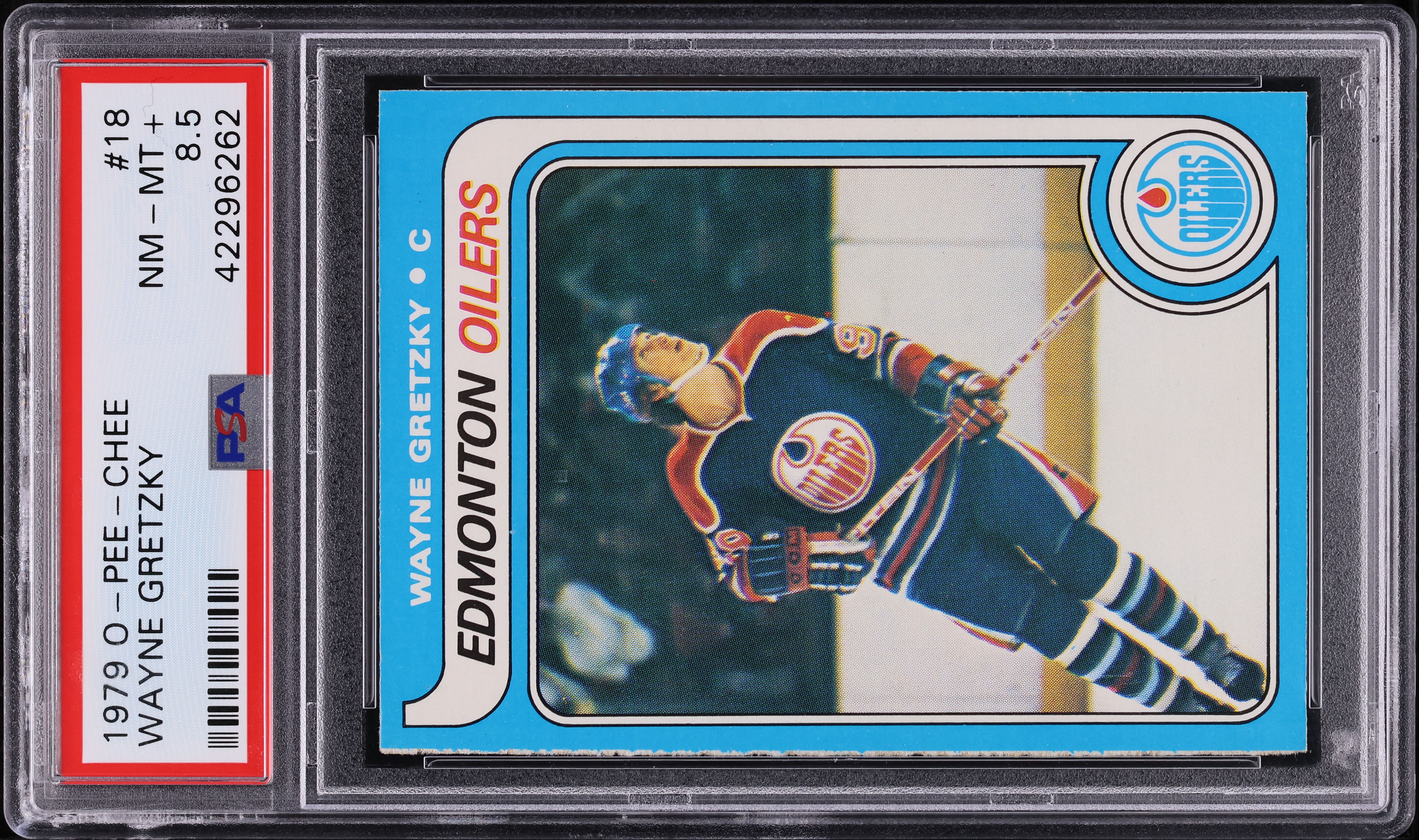 1979 O-Pee-Chee Hockey Wayne Gretzky ROOKIE #18 PSA 8.5 NM-MT+