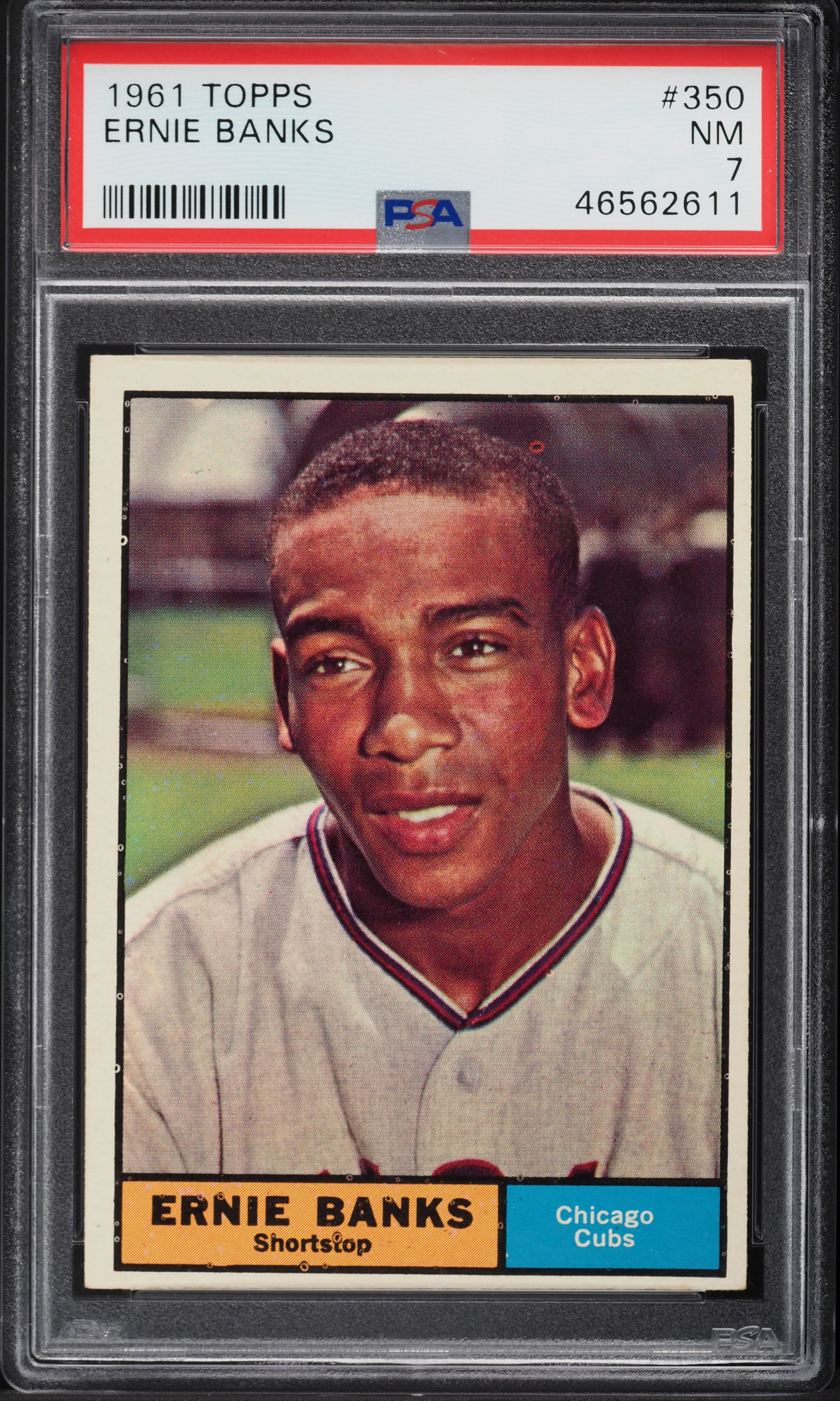 1961 Topps Ernie Banks #350 PSA 7 NRMT