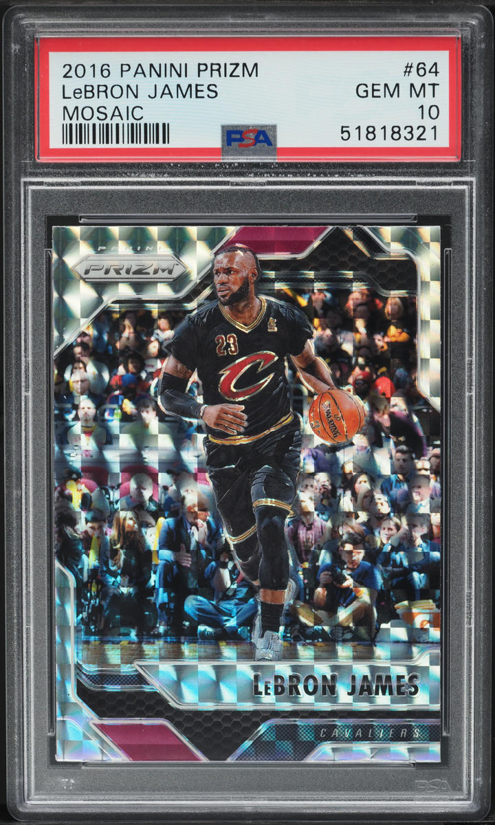 2016 Panini Prizm Mosaic LeBron James #64 PSA 10 GEM MINT