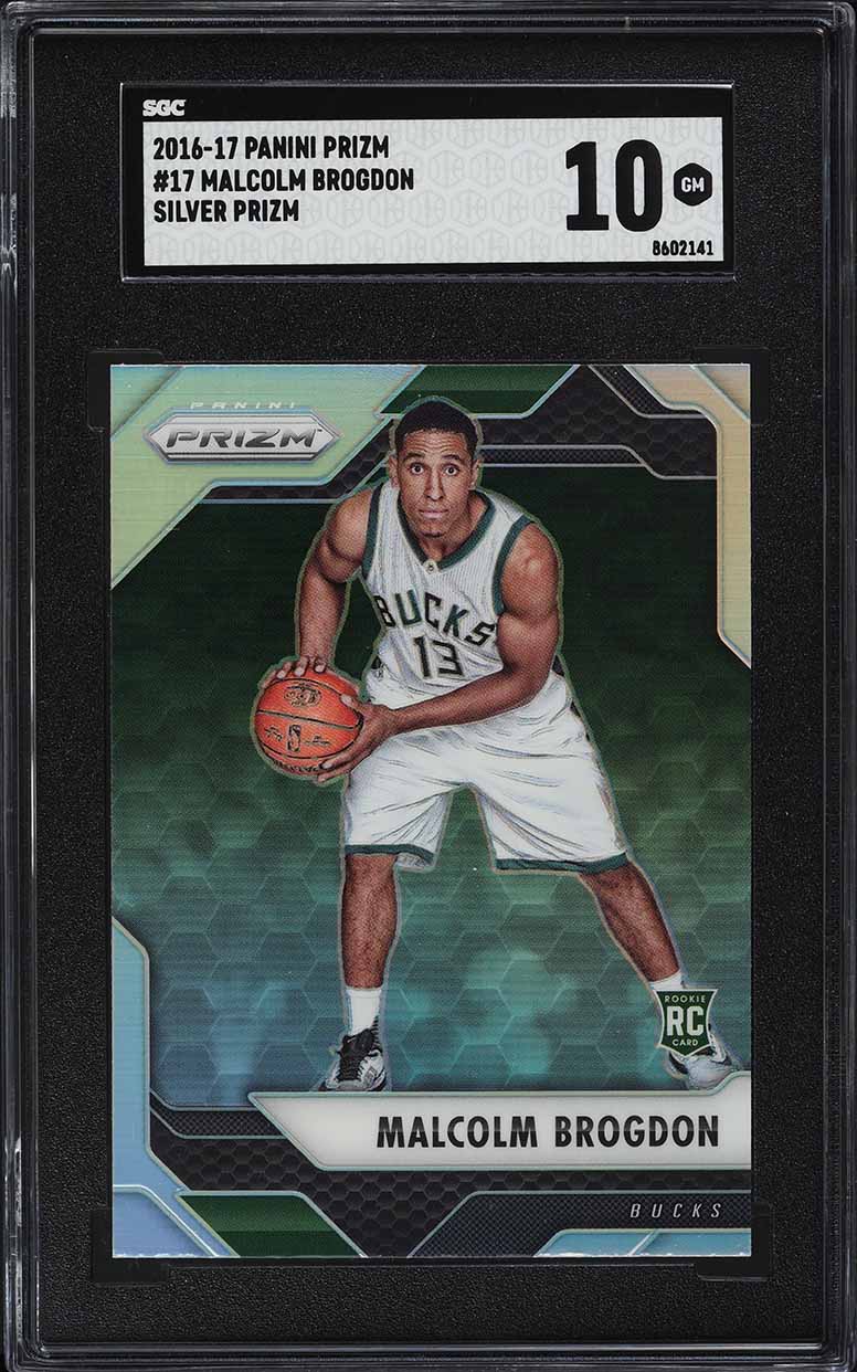 2016 Panini Prizm Silver Prizms Malcolm Brogdon ROOKIE #17 SGC 10 GEM MINT