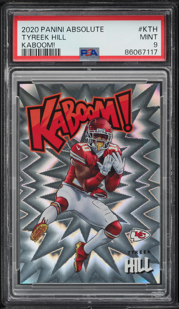 2020 Absolute Kaboom! Tyreek Hill #K-TH PSA 9 MINT