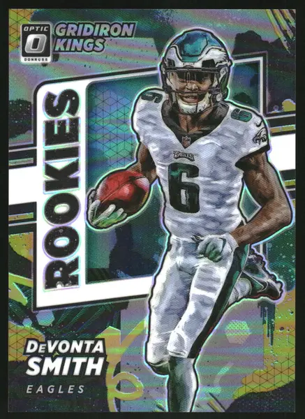 2021 Panini Donruss Optic Rookie Gridiron Kings Gold #RGK-5 DeVonta Smith RC /10