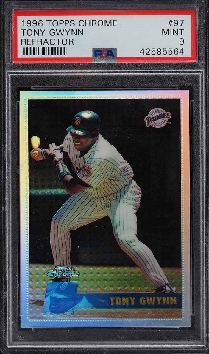 1996 Topps Chrome Refractor Tony Gwynn #97 PSA 9 MINT