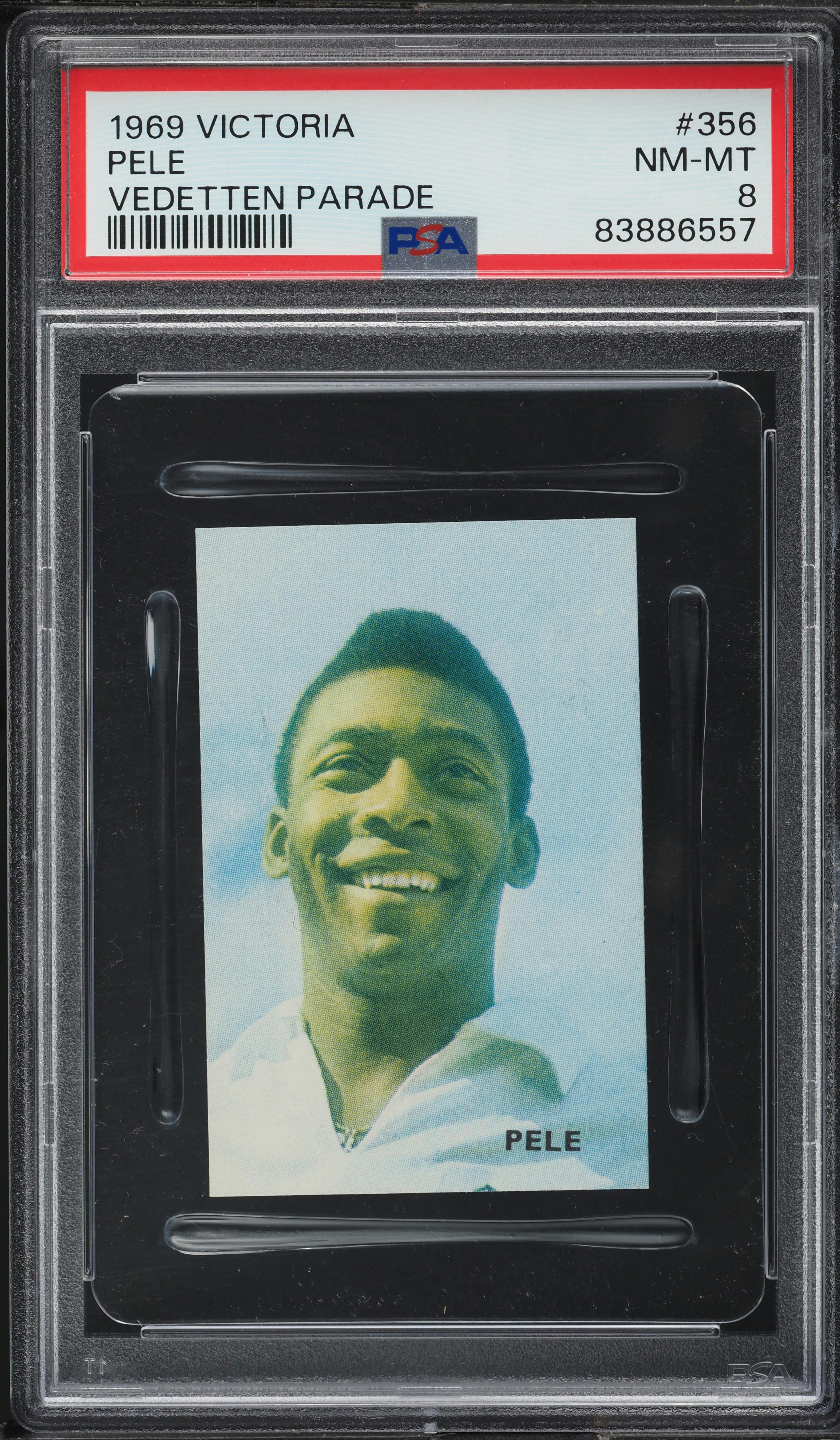 1969 Victoria Vedetten Parade Pele #356 PSA 8 NM-MT