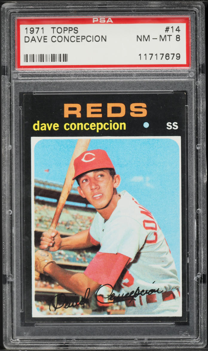 1971 Topps Dave Concepcion ROOKIE #14 PSA 8 NM-MT