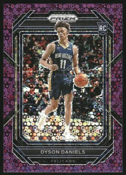 2022-23 Panini Prizm Prizms Fast Break Purple #233 Dyson Daniels RC /75