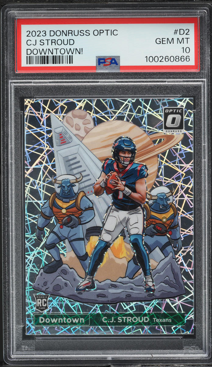 2023 Donruss Optic Downtown! CJ Stroud ROOKIE #D2 PSA 10 GEM MINT