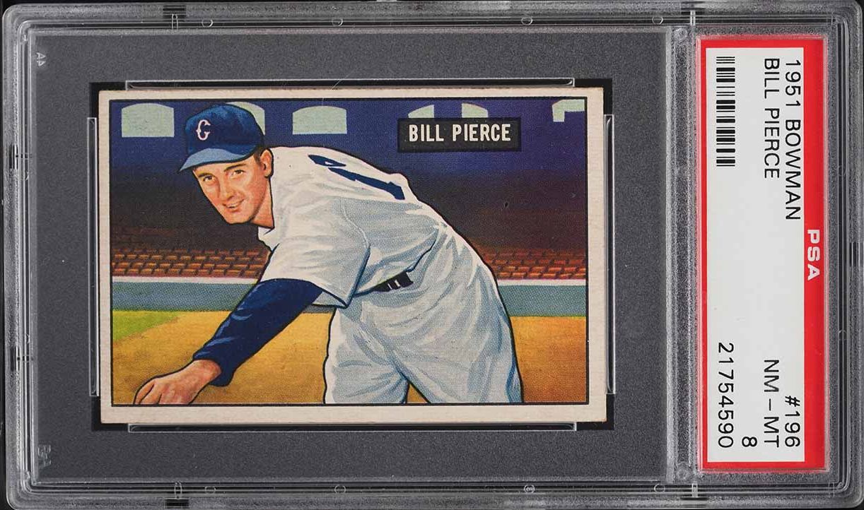 1951 Bowman Billy Pierce ROOKIE #196 PSA 8 NM-MT