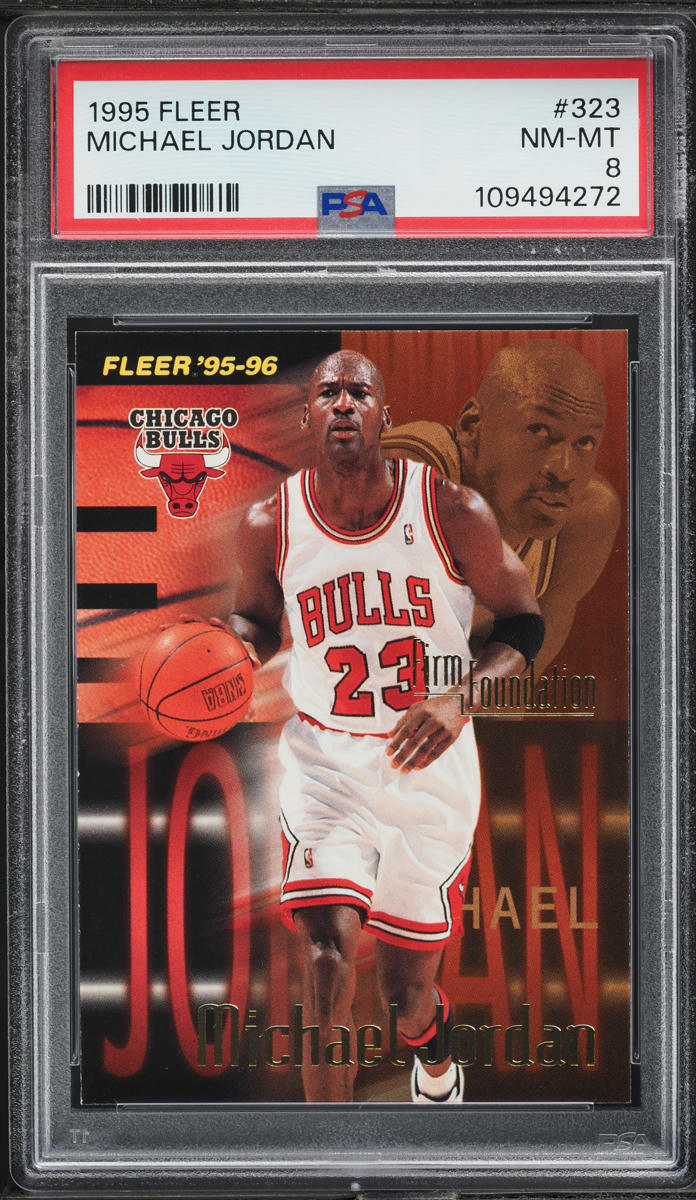 1995 Fleer Basketball Michael Jordan #323 PSA 8 NM-MT