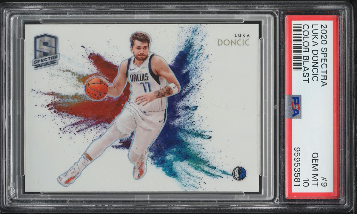 2020 Panini Spectra Color Blast Luka Doncic #9 PSA 10 GEM MINT