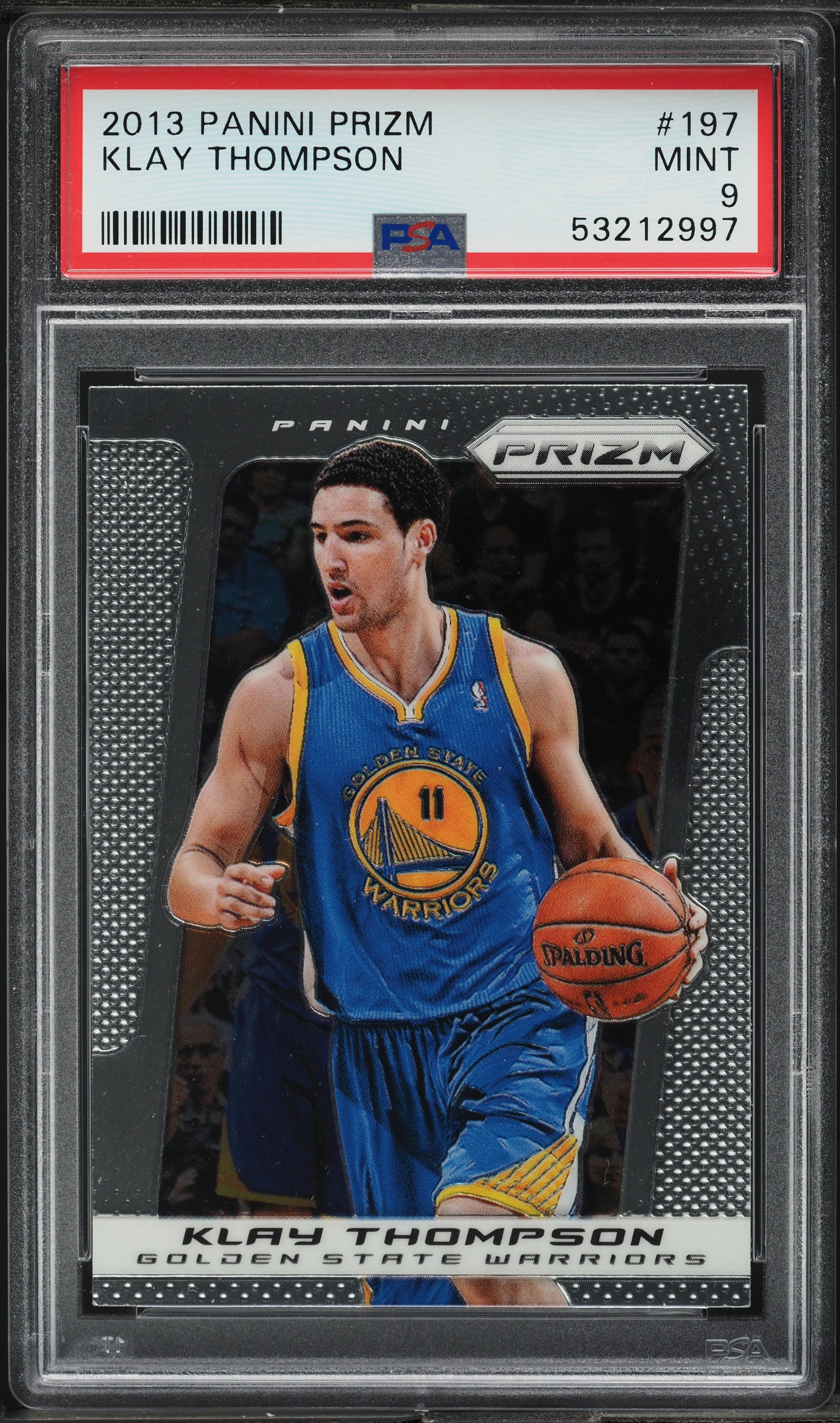 2013 Panini Prizm Klay Thompson #197 PSA 9 MINT