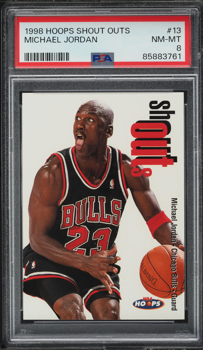 1998 Hoops Shout Outs Michael Jordan #13 PSA 8 NM-MT