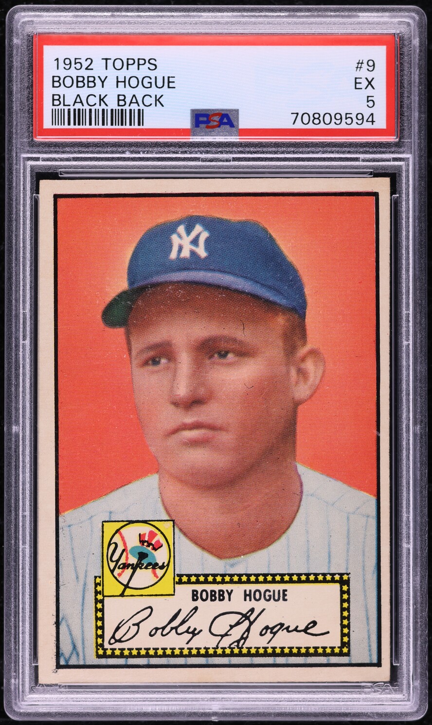 1952 Topps Bobby Hogue #9 PSA 5 EX