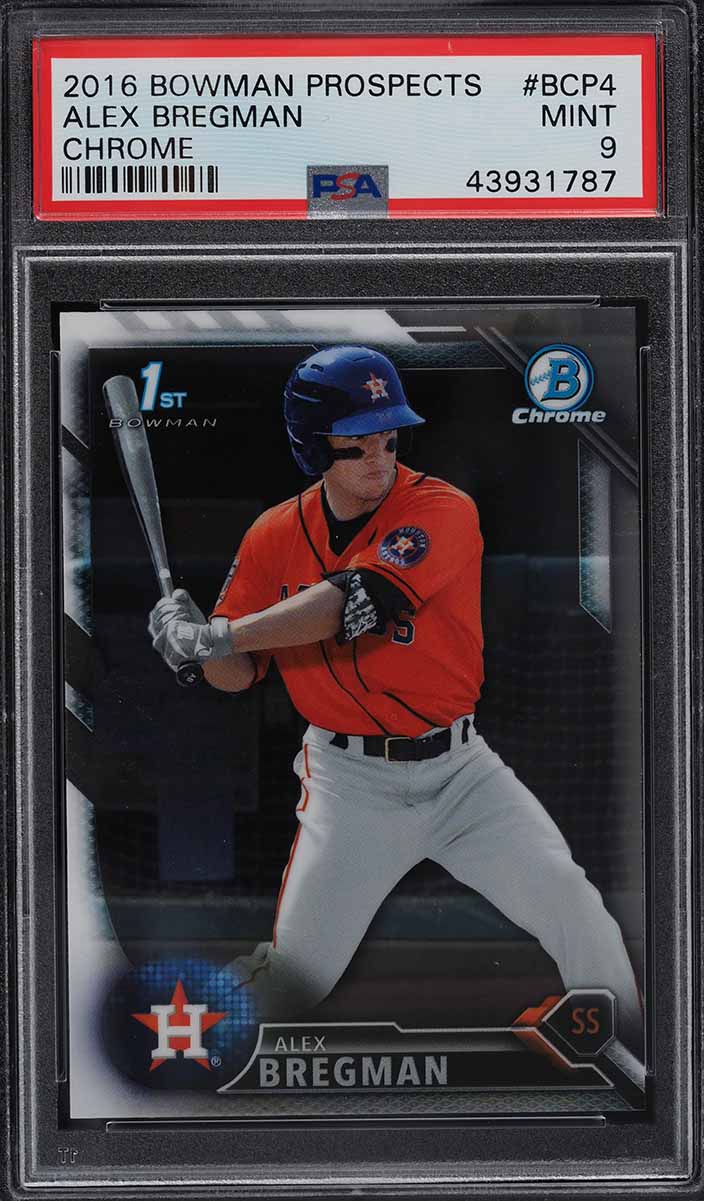 2016 Bowman Chrome Prospect Alex Bregman ROOKIE RC #BCP4 PSA 9 MINT