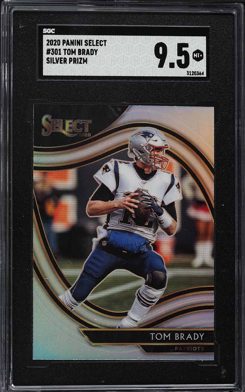 2020 Select Field Level Silver Prizm Tom Brady #301 SGC 9.5 MINT+