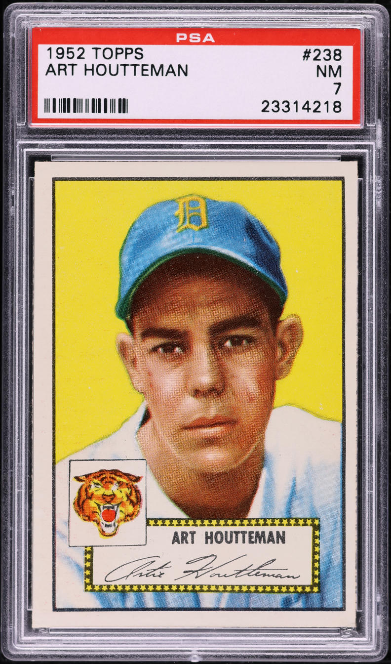 1952 Topps Art Houtteman #238 PSA 7 NRMT