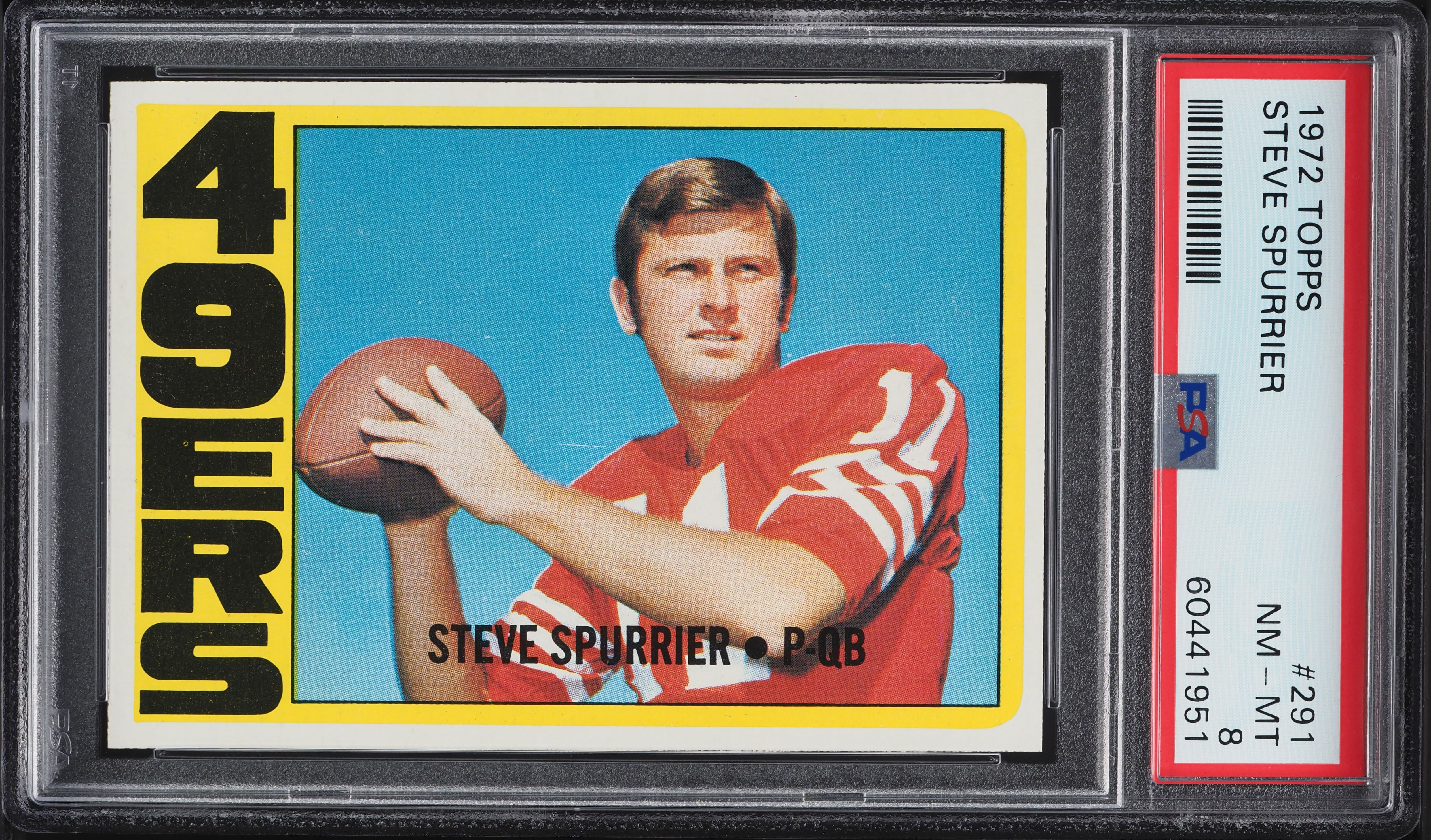 1972 Topps Football Steve Spurrier ROOKIE #291 PSA 8 NM-MT
