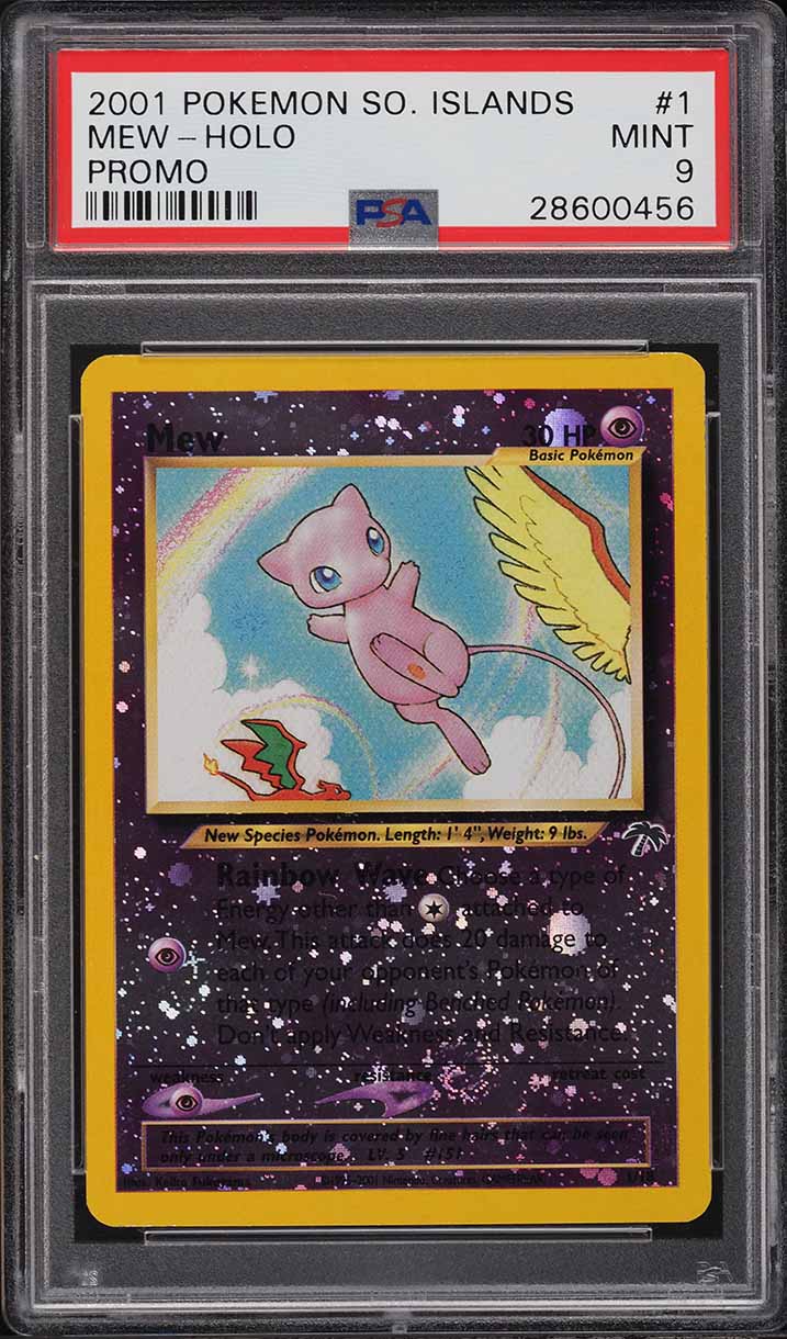 2001 Pokemon Southern Islands Promo Holo Mew #1 PSA 9 MINT