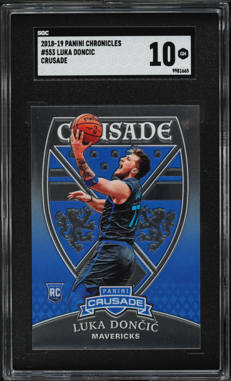 2018 Panini Chronicles Crusade Luka Doncic ROOKIE #553 SGC 10 GEM MINT