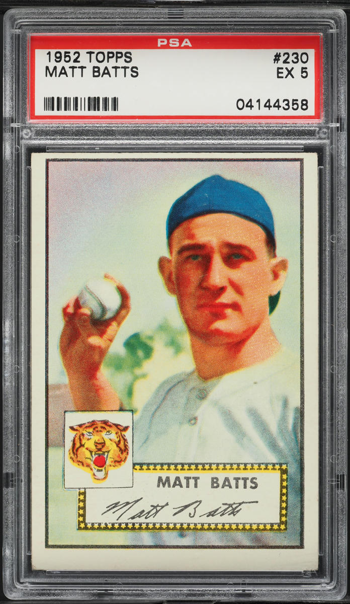 1952 Topps Matt Batts #230 PSA 5 EX