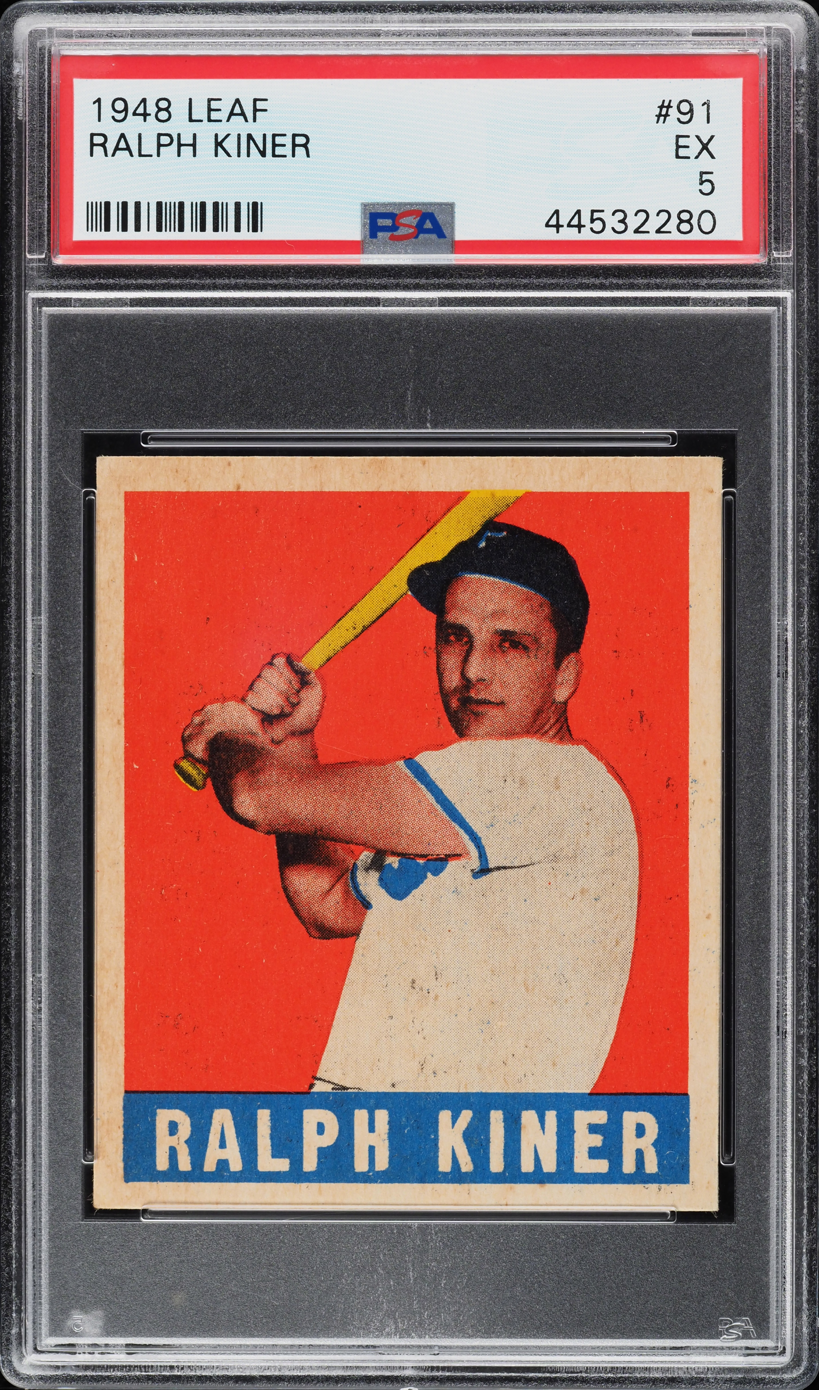 1948 Leaf Ralph Kiner #91 PSA 5 EX