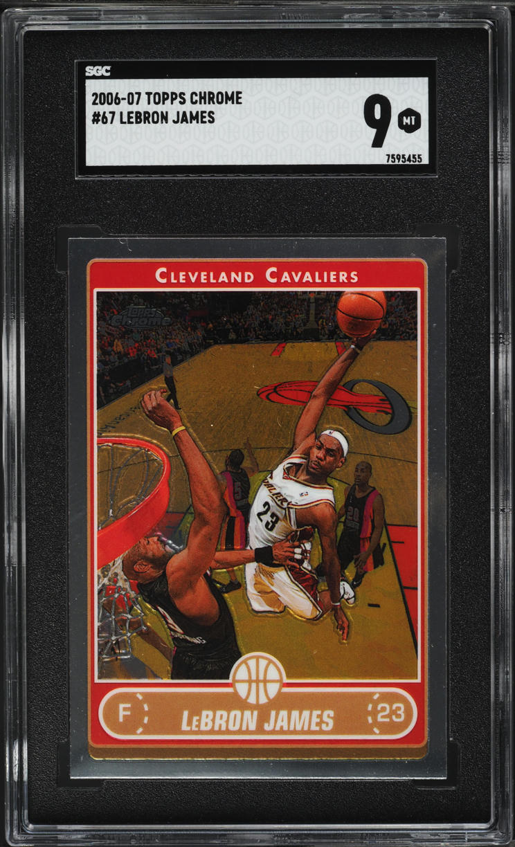 2006 Topps Chrome LeBron James #67 SGC 9 MINT