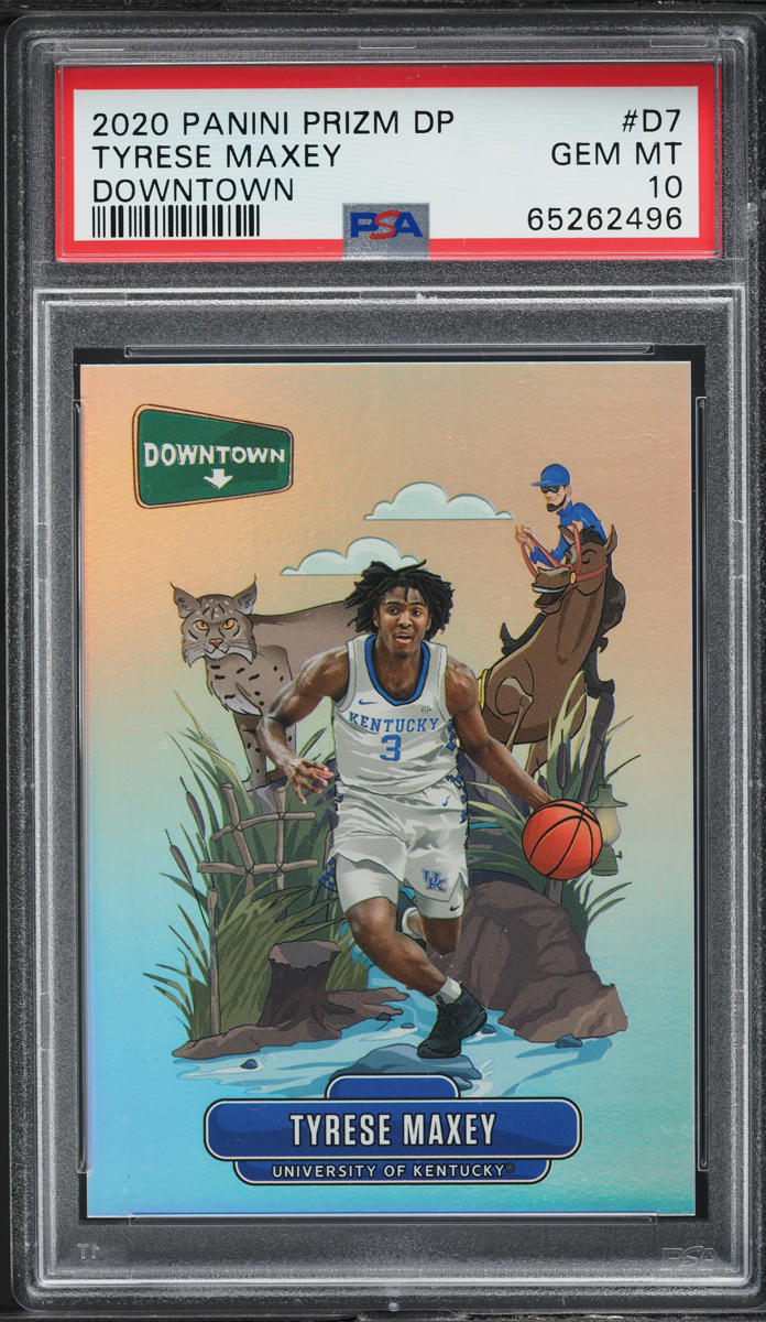 2020 Panini Prizm Draft Picks Downtown Tyrese Maxey ROOKIE #D7 PSA 10 GEM MINT