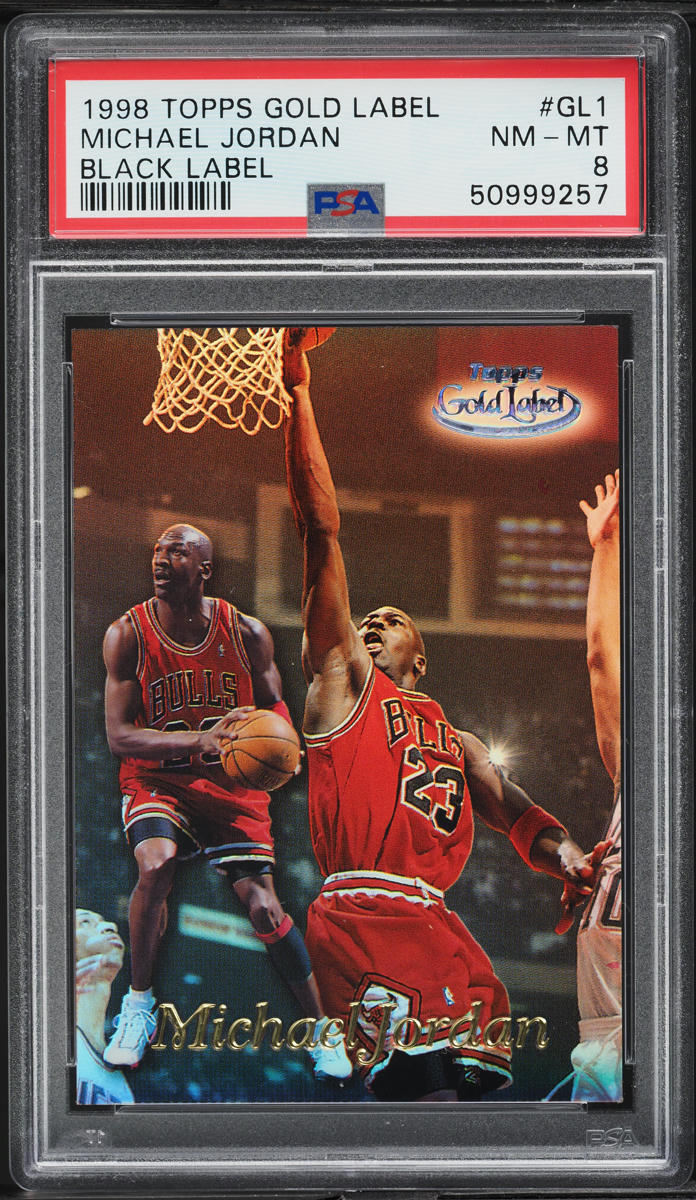 1998 Topps Gold Label Black Michael Jordan #GL1 PSA 8 NM-MT