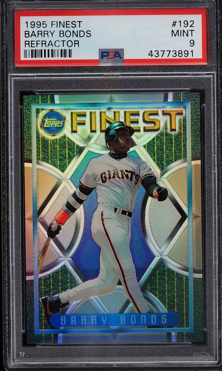 1995 Finest Refractor Barry Bonds #192 PSA 9 MINT