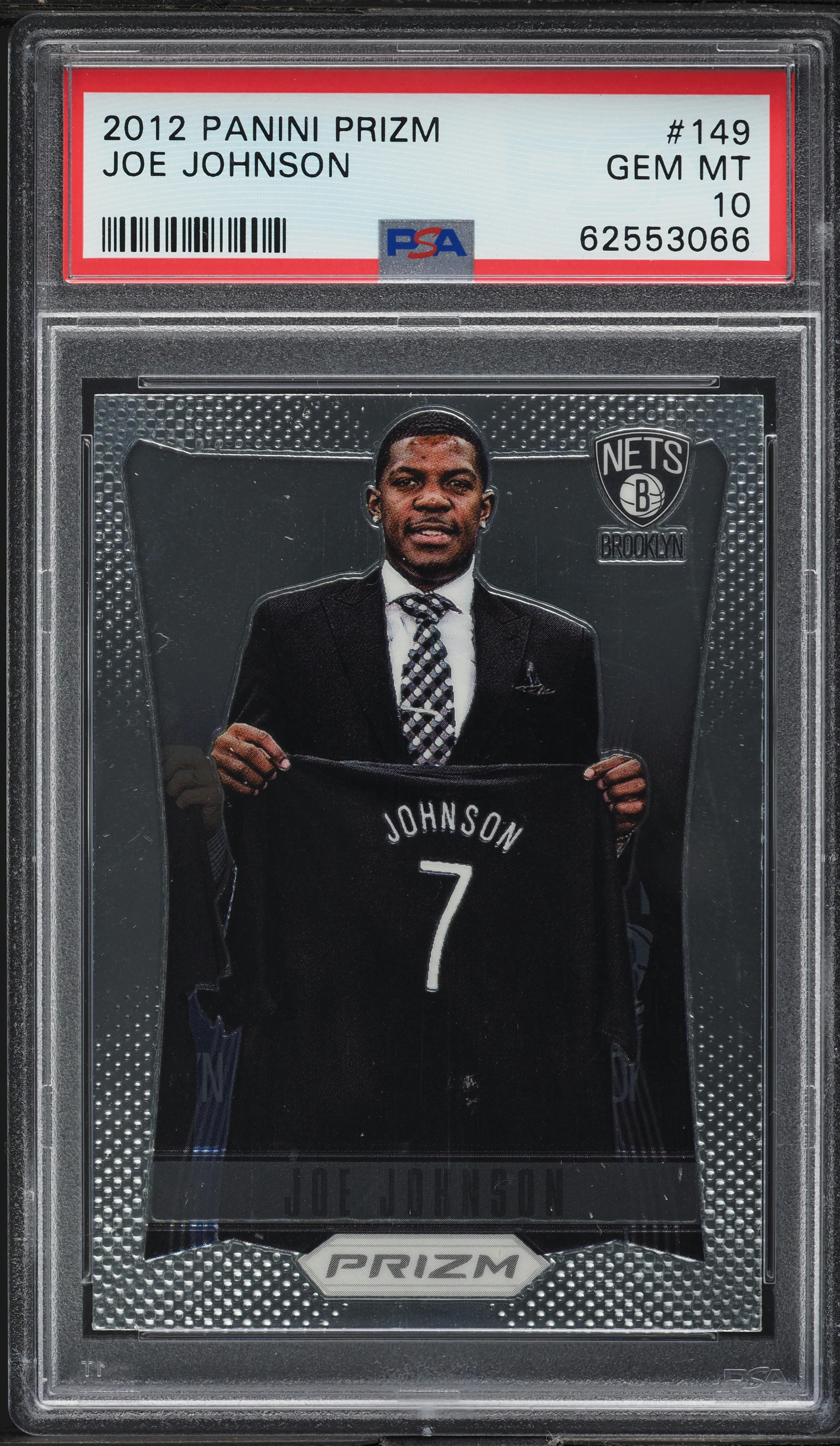 2012 Panini Prizm Joe Johnson #149 PSA 10 GEM MINT