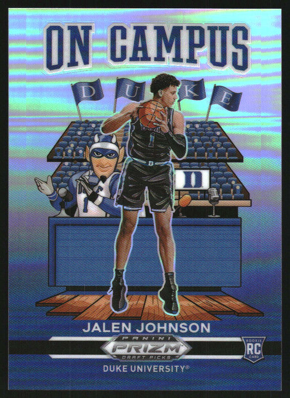 2021-22 Panini Prizm Draft Picks On Campus #7 Jalen Johnson RC