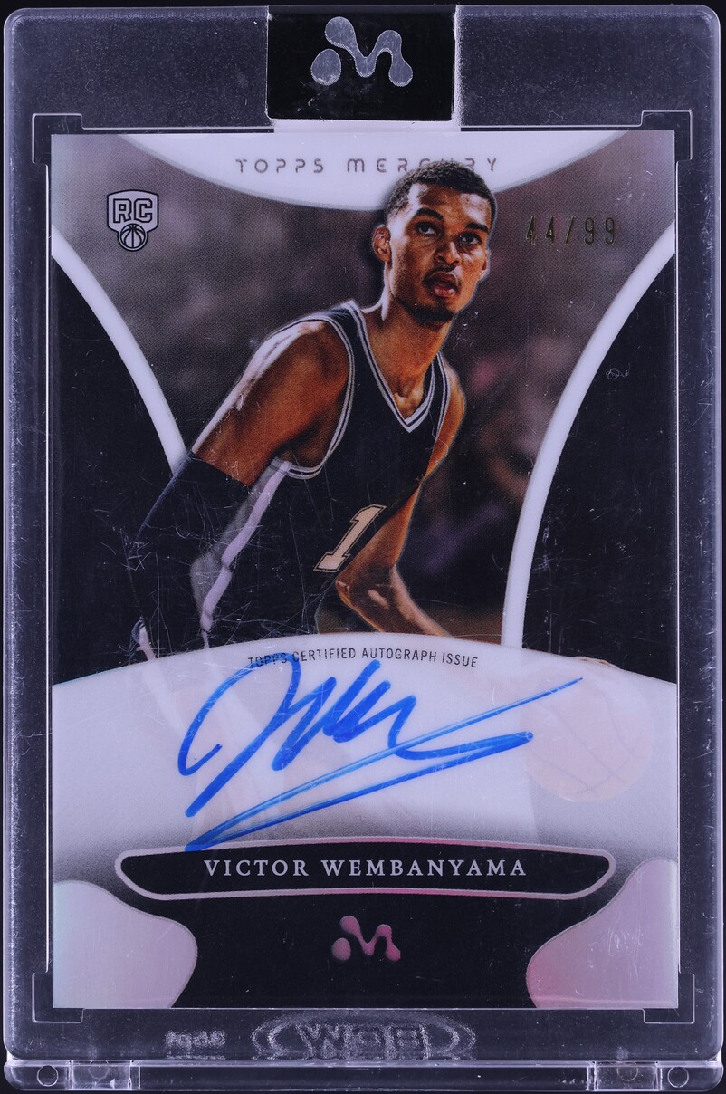 2023 Topps Mercury Refractor Victor Wembanyama ROOKIE AUTO /99 #WA-9