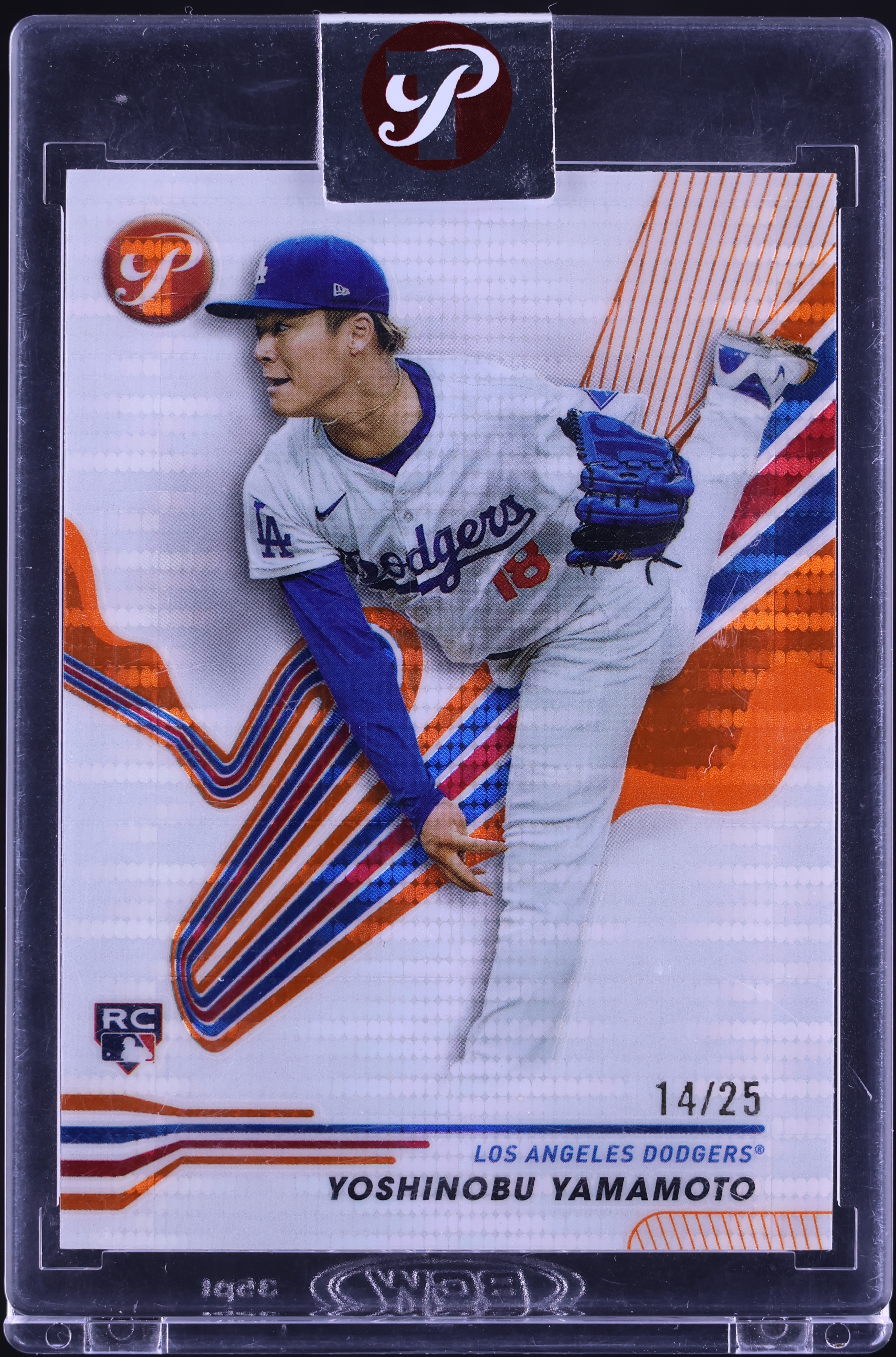 2024 Topps Pristine Orange Refractor Yoshinobu Yamamoto ROOKIE /25 #117