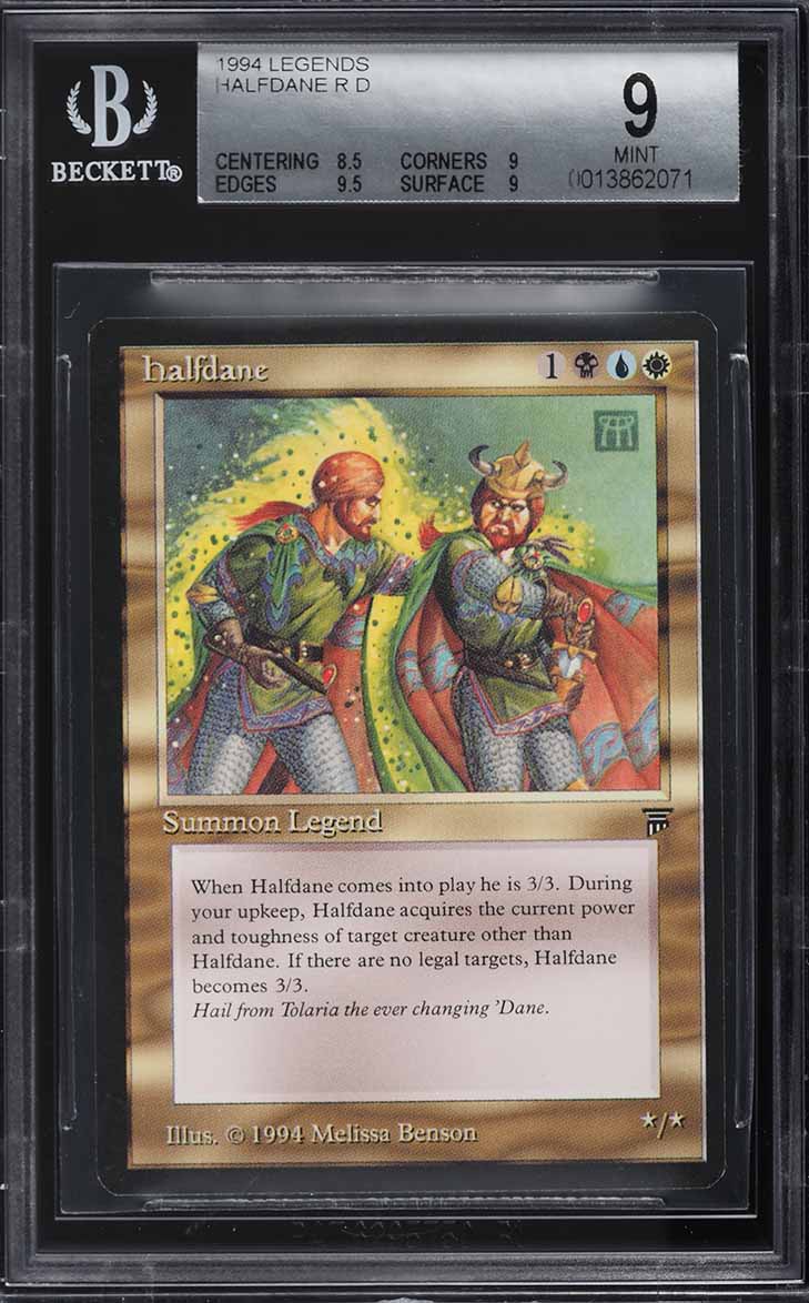 1994 Magic The Gathering MTG Legends Halfdane R D BGS 9 MINT
