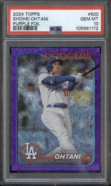 2024 Topps Purple Foil #500 Shohei Ohtani /799 PSA 10