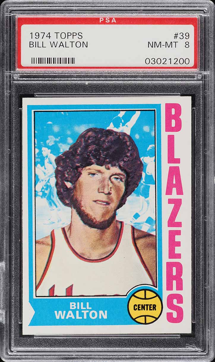 1974 Topps Basketball Bill Walton ROOKIE #39 PSA 8 NM-MT