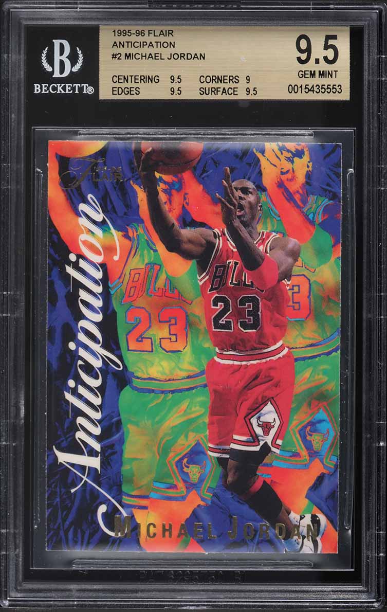 1995 Flair Anticipation Michael Jordan #2 BGS 9.5 GEM MINT