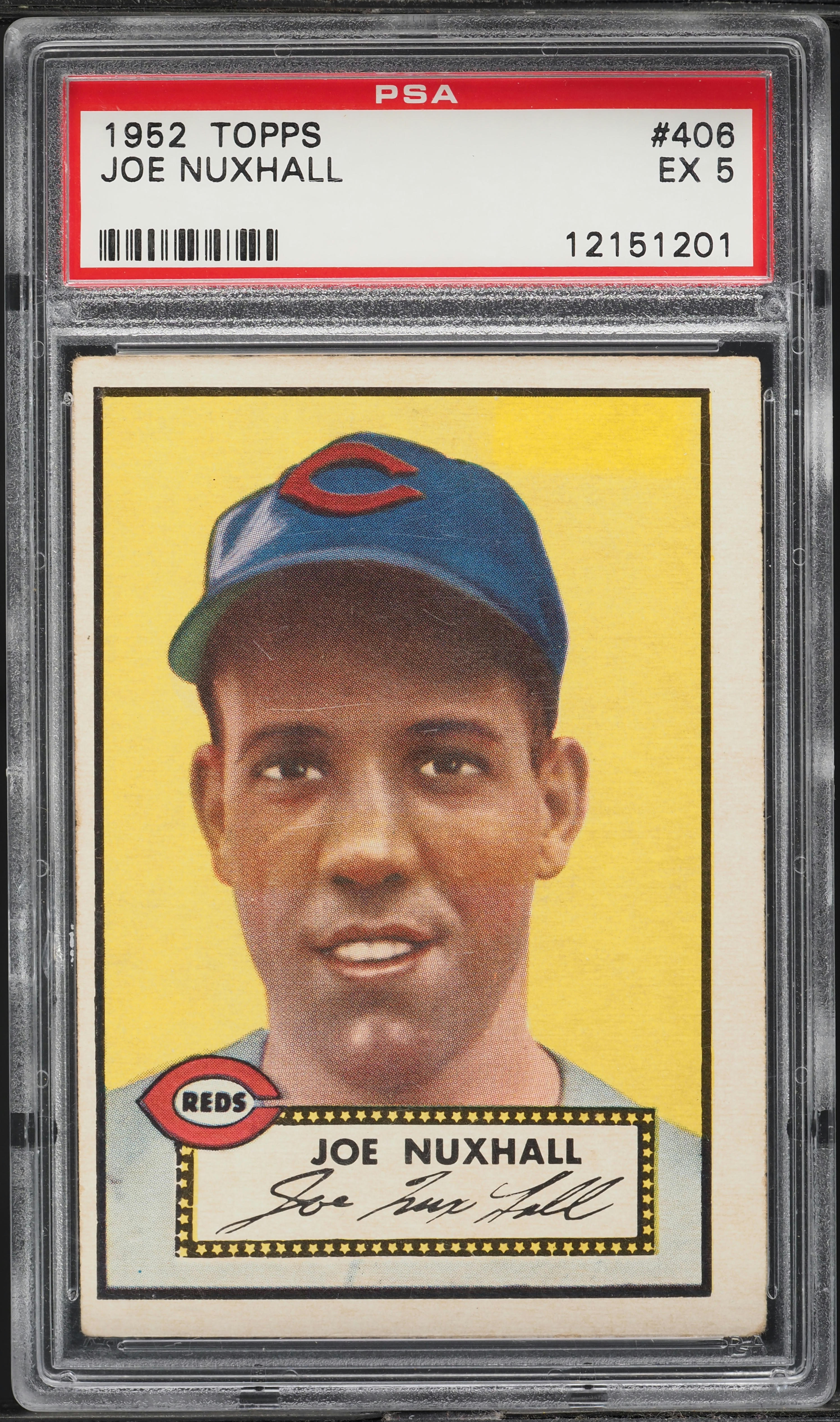 1952 Topps Joe Nuxhall #406 PSA 5 EX