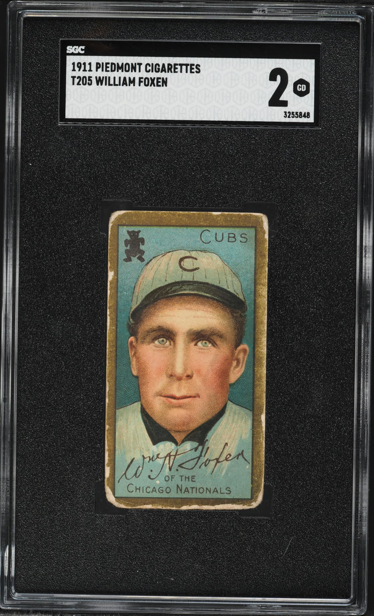 1911 T205 Gold Border William Foxen SGC 2 GD