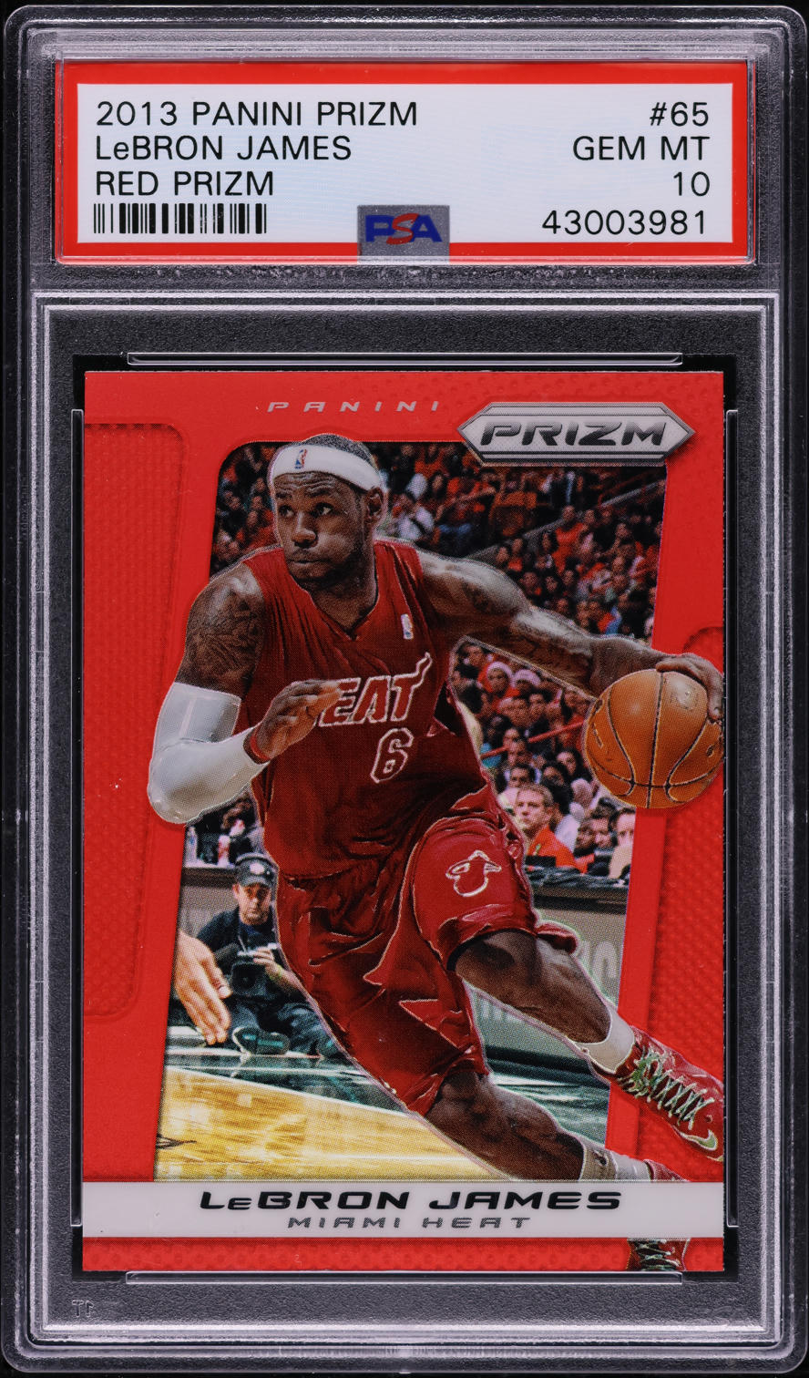 2013 Panini Prizm Red LeBron James #65 PSA 10 GEM MINT