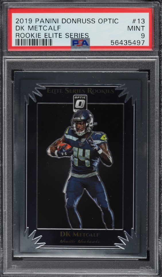2019 Donruss Optic Elite Series DK Metcalf ROOKIE #13 PSA 9 MINT