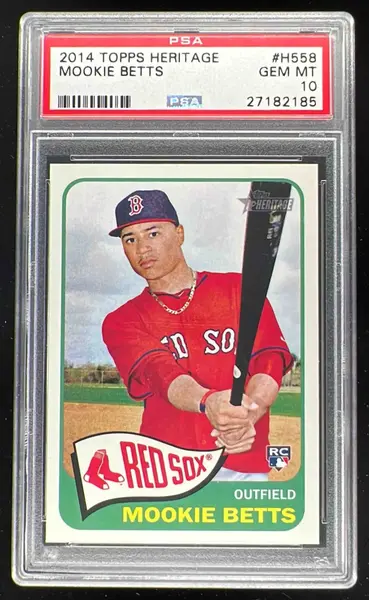 2014 Topps Heritage #H558 Mookie Betts RC PSA 10