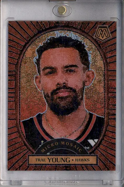 2024-25 Panini Mosaic Micro Mosaic #25 Trae Young
