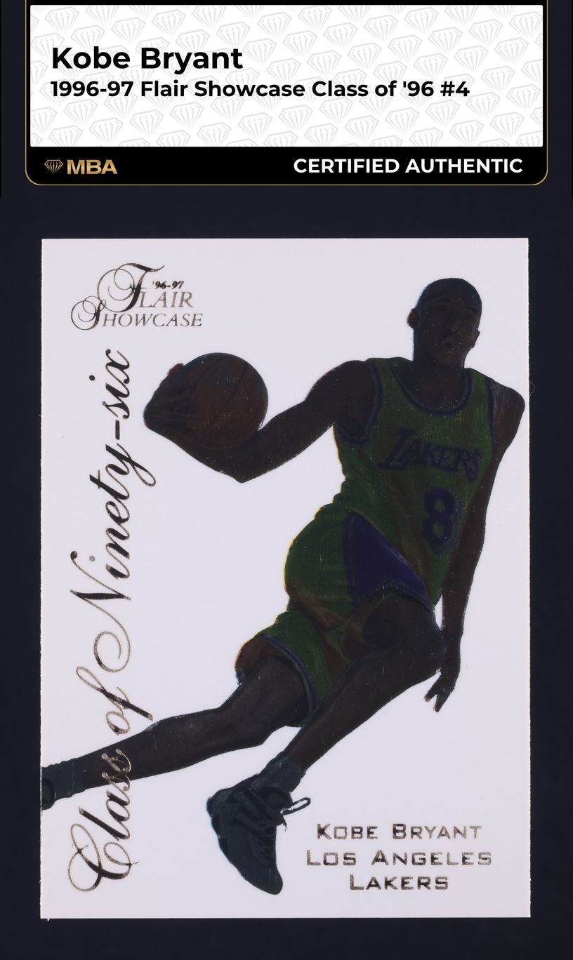 Kobe Bryant 1996 Flair Showcase #4 Class of '96 Price Guide