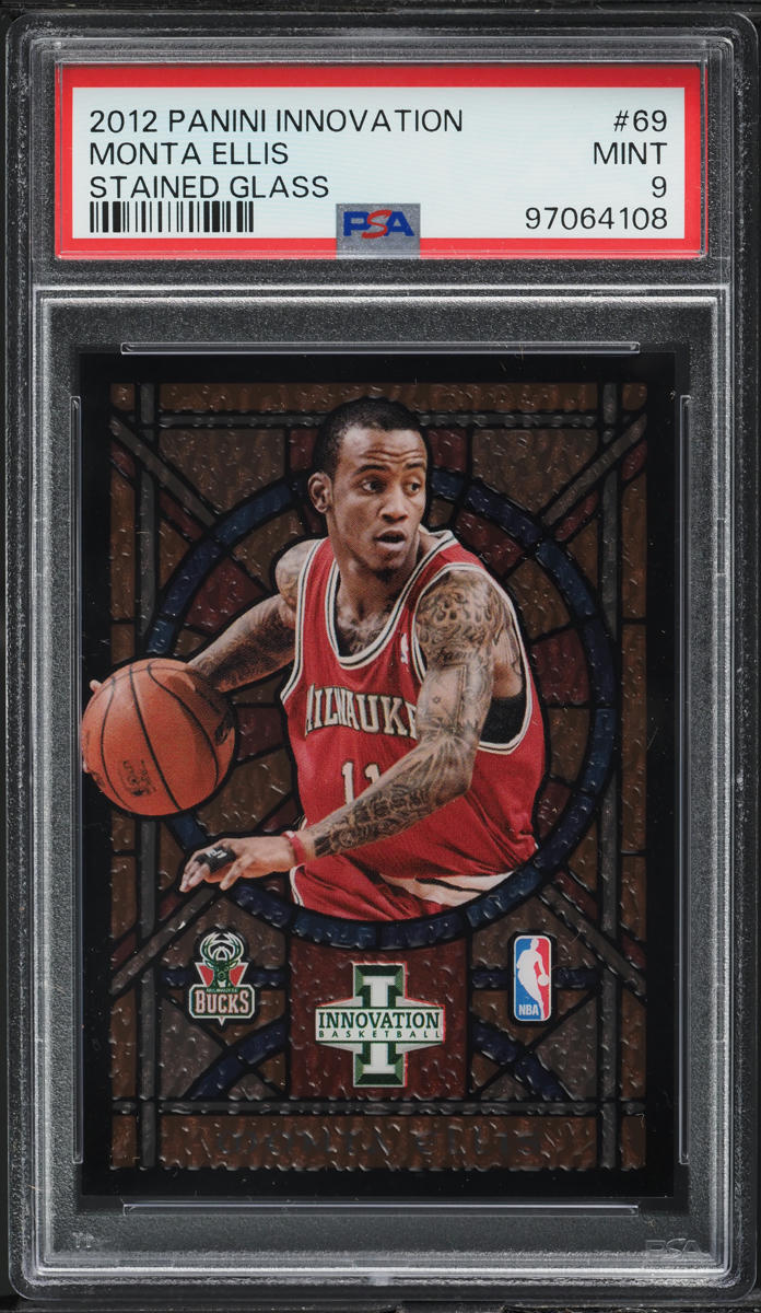2012 Panini Innovation Stained Glass Monta Ellis #69 PSA 9 MINT