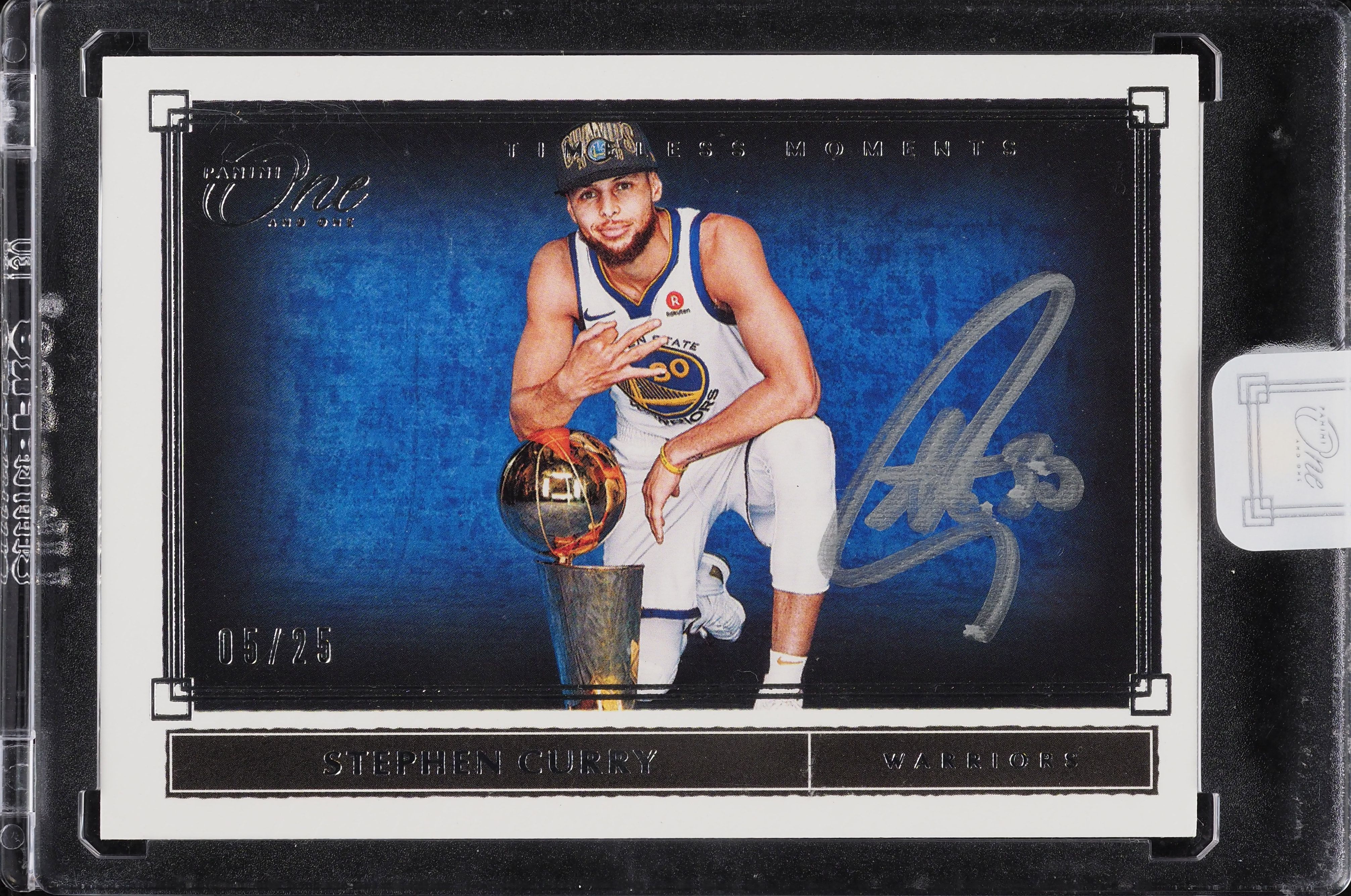 2019 Panini One And One Timeless Moments Stephen Curry AUTO /25 UNCIRCULATED