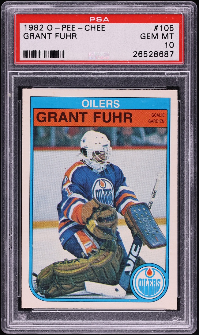 1982 O-Pee-Chee Hockey Grant Fuhr ROOKIE #105 PSA 10 GEM MINT