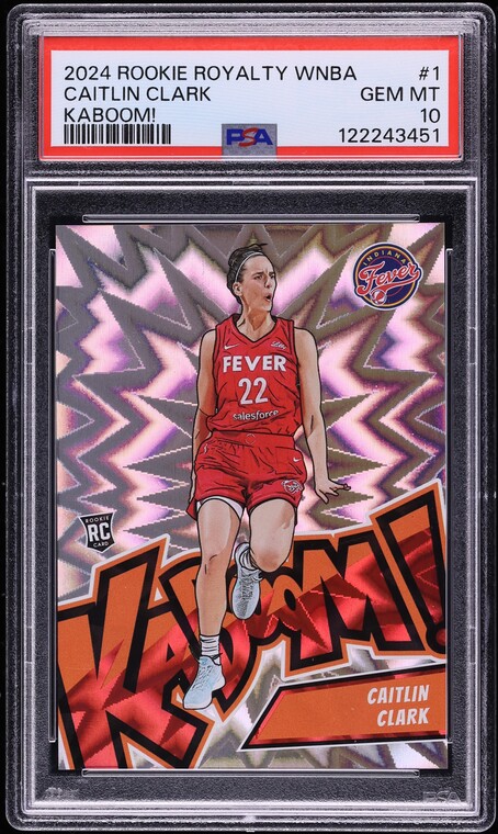 2024 Panini Royalty WNBA Kaboom! Caitlin Clark ROOKIE #1 PSA 10 GEM MINT