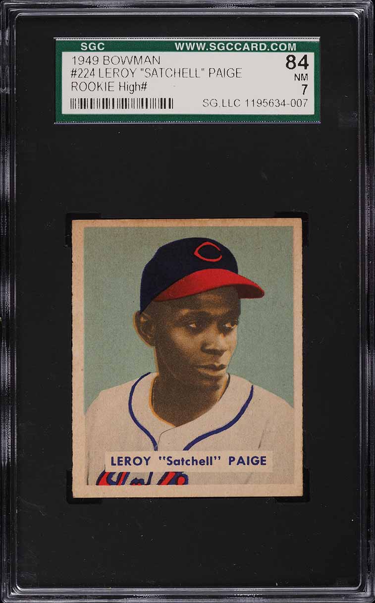 1949 Bowman Satchell Paige ROOKIE #224 SGC 7 NRMT