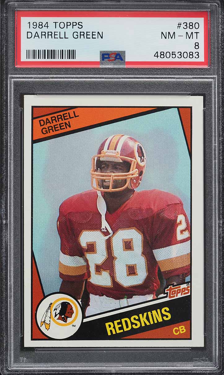 1984 Topps Football Darrell Green ROOKIE #380 PSA 8 NM-MT